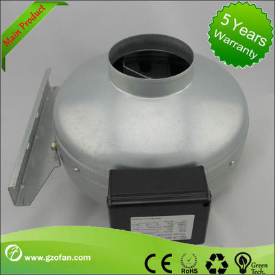 Stainless Steel Blade 125mm AC Exhaust Inline Duct Fan For Industrial And Farm