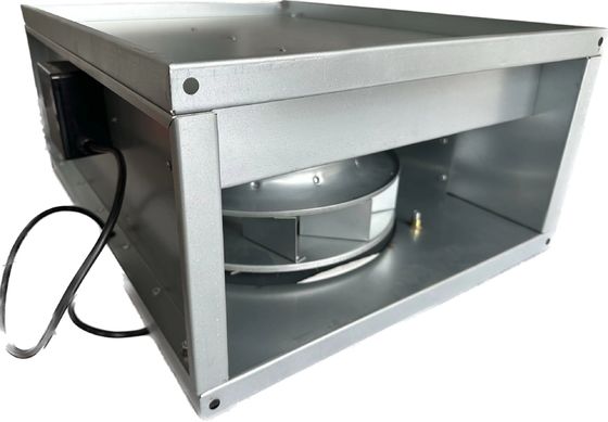 Wide Operating-Temp Ec Rectangular Duct Fan For Mineral-Processing Plant Exhaust
